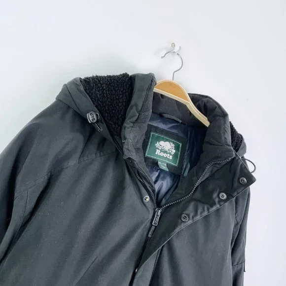⚡️SOLD⚡️ roots 2018 jasper black down parka - size xxl - Picture 12 of 14